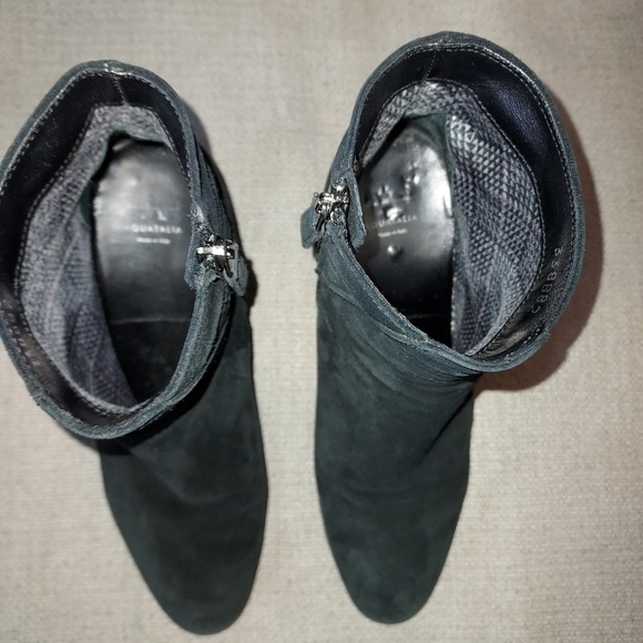 AQUATALIA JUDY SUEDE ANKLE BOOTS SIZE 10 | eBay AQUATALIA Black Judy Wedge Bootie